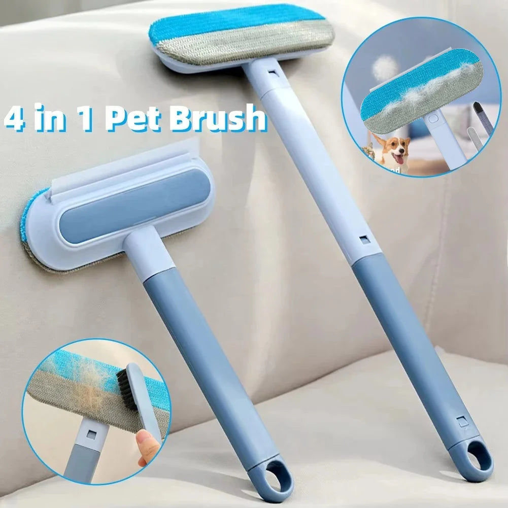 Ultimate 4-In-1 Pet Hair Removal Tool - Effortlessly Clean Your Couch, Car, and Carpets from Cat Hair